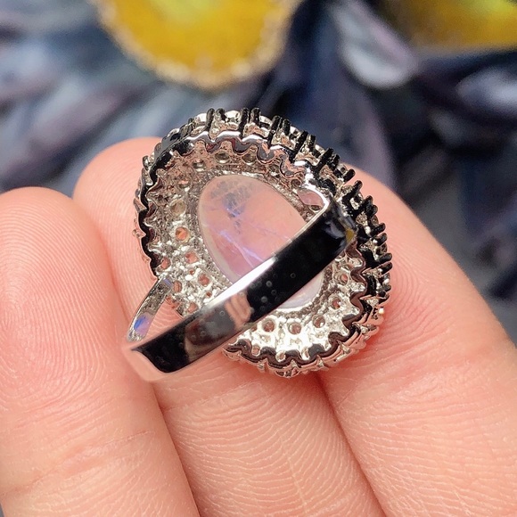 ‼️Clearance‼️Sterling silver moonstone ring - Picture 3 of 3